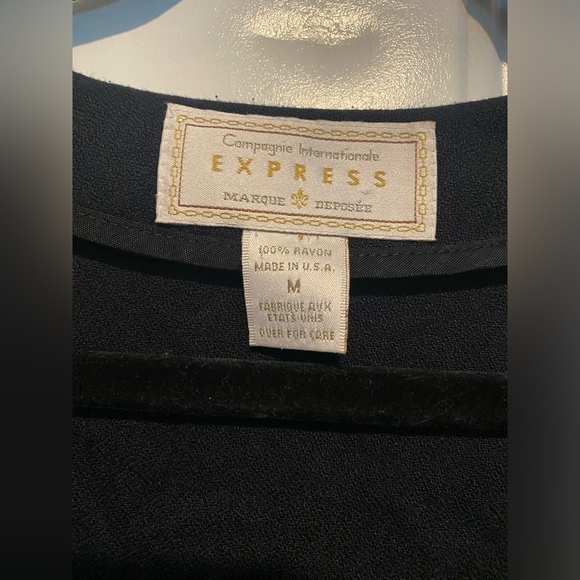 Campagnie Internationale Express Marque Deposee Black Vest Sz Medium Unisex 90s - Picture 4 of 4